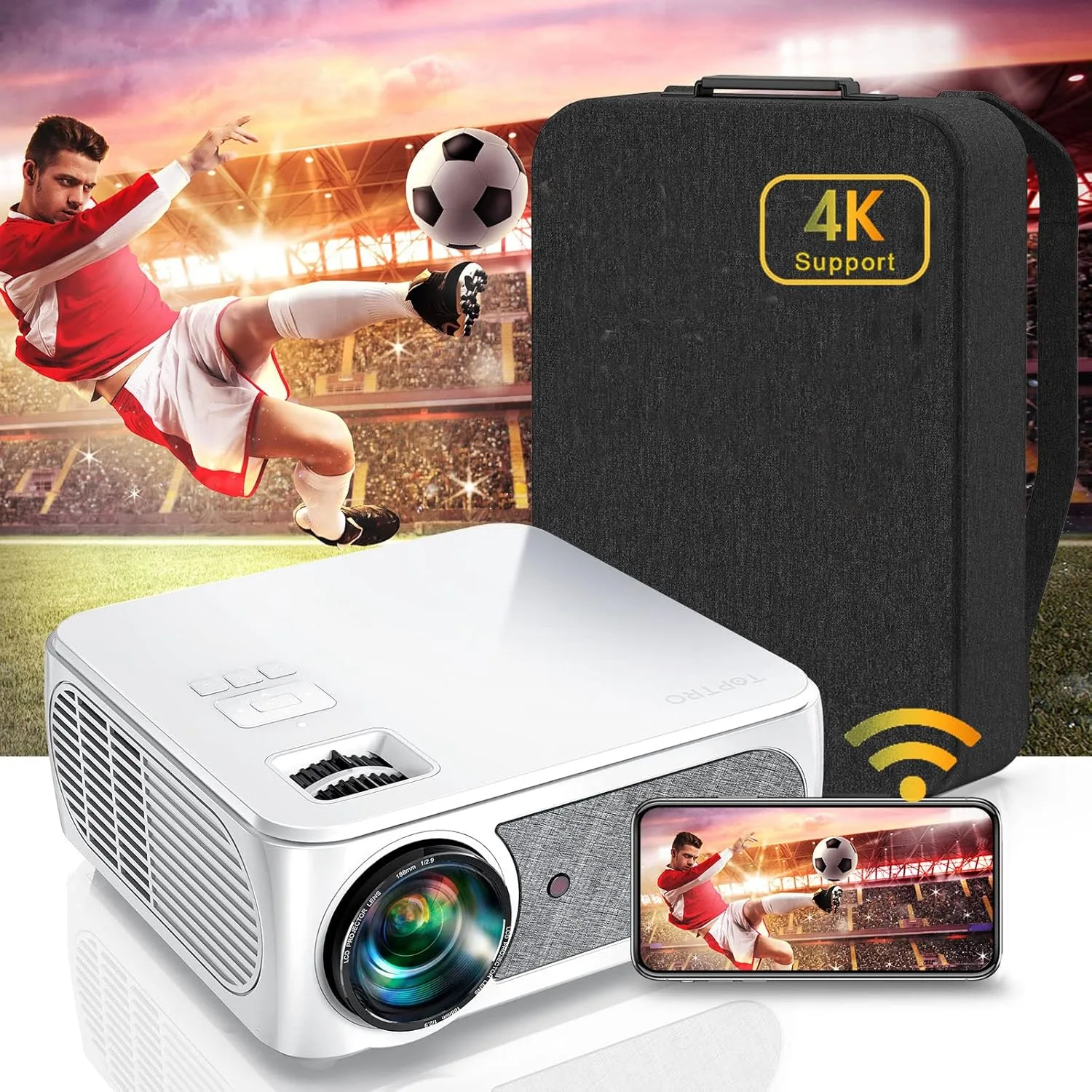 ویدیو پروژکتور تاپترو مدل X3 کیفیت 1080P به همراه کیف اختصاصی
