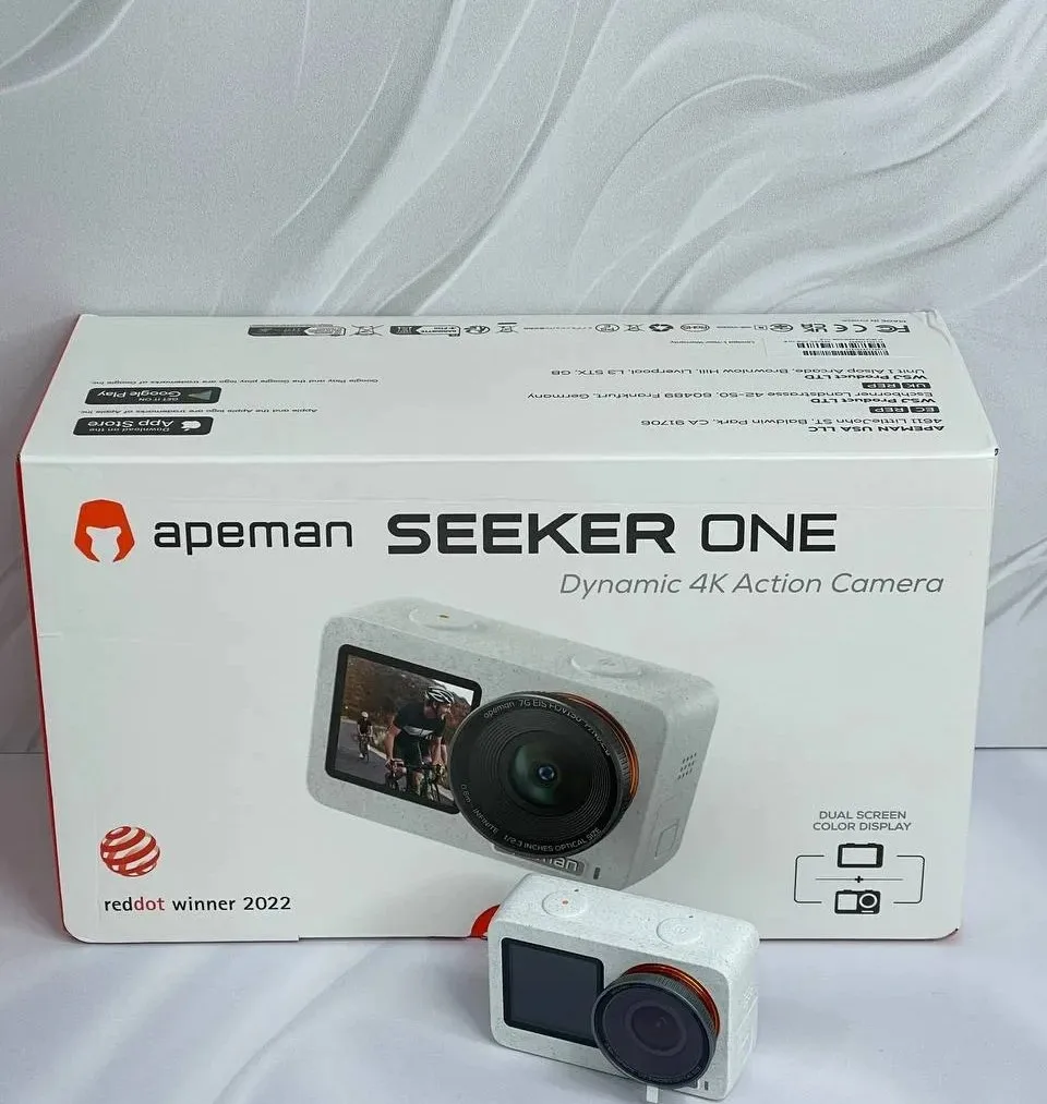 دوربین ورزشی Apeman مدل Seeker One با فیلم‌برداری 4K60FPS و دو صفحه نمایش
